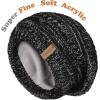 imageFURTALK Winter Hats for Women Fleece Lined Knit Beanie Hats Slouchy Warm Beanies Ski Skull CapMix Black