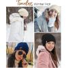 imageFURTALK Winter Hats for Women Fleece Lined Knit Beanie Hats Slouchy Warm Beanies Ski Skull CapMix Black