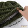 imageFURTALK Winter Hats for Women Fleece Lined Knit Beanie Hats Slouchy Warm Beanies Ski Skull CapPine Greenfleece Lining
