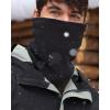 imageFURTALK Winter Neck Warmer Men Ski Neck Gaiter Scarf For Men Women Thick Warm Fleece Windproof ScarvesBlack