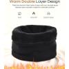 imageFURTALK Winter Neck Warmer Men Ski Neck Gaiter Scarf For Men Women Thick Warm Fleece Windproof ScarvesBlack