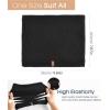 imageFURTALK Winter Neck Warmer Men Ski Neck Gaiter Scarf For Men Women Thick Warm Fleece Windproof ScarvesBlack