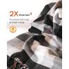 imageFURTALK Winter Scarf for Men Long Soft Warm Scarves Plaid Tassel Scarf for MenGreengrey
