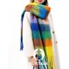 imageFURTALK Winter Scarf for Women Oversized Plaid Chunky Thick Blanket Scarves Warm Colorful Cold Weather Long WrapGreenblue