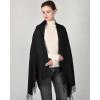 imageFURTALK Winter Scarf for Women Pashmina Shawl Wraps Cashmere Feel Warm Fashion Blanket Scarves Gifts01black