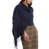 imageFURTALK Winter Scarf for Women Pashmina Shawl Wraps Cashmere Feel Warm Fashion Blanket Scarves Gifts02blue Navy