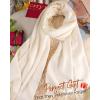 imageFURTALK Winter Scarf for Women Pashmina Shawl Wraps Cashmere Feel Warm Fashion Blanket Scarves Gifts03cream