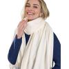 imageFURTALK Winter Scarf for Women Pashmina Shawl Wraps Cashmere Feel Warm Fashion Blanket Scarves Gifts03cream