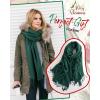 imageFURTALK Winter Scarf for Women Pashmina Shawl Wraps Cashmere Feel Warm Fashion Blanket Scarves Gifts19green