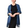 imageFURTALK Winter Scarf for Women Pashmina Shawl Wraps Cashmere Feel Warm Fashion Blanket Scarves GiftsCobalt Bluedenim Blu