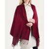 imageFURTALK Winter Scarf for Women Pashmina Shawl Wraps Cashmere Feel Warm Fashion Blanket Scarves GiftsDark Red