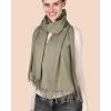 imageFURTALK Winter Scarf for Women Pashmina Shawl Wraps Cashmere Feel Warm Fashion Blanket Scarves GiftsGreen