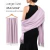 imageFURTALK Winter Scarf for Women Pashmina Shawl Wraps Cashmere Feel Warm Fashion Blanket Scarves GiftsLight Lavender
