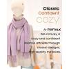 imageFURTALK Winter Scarf for Women Pashmina Shawl Wraps Cashmere Feel Warm Fashion Blanket Scarves GiftsLight Lavender