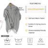 imageFURTALK Winter Scarf for Women Pashmina Shawl Wraps Cashmere Feel Warm Fashion Blanket Scarves GiftsLightgrey