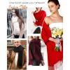 imageFURTALK Winter Scarf for Women Pashmina Shawl Wraps Cashmere Feel Warm Fashion Blanket Scarves GiftsRed