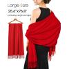 imageFURTALK Winter Scarf for Women Pashmina Shawl Wraps Cashmere Feel Warm Fashion Blanket Scarves GiftsRed