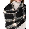 imageFURTALK Winter Scarf for Women Shawl Cashmere Feel Tassel Plaid Large Oversized Scarves WrapsBlack