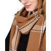 imageFURTALK Winter Scarf for Women Shawl Cashmere Feel Tassel Plaid Large Oversized Scarves WrapsPbrown