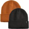 imageFURTALK Beanie Hat for Women Men Winter Hat Womens Cuffed Beanies Knit Skull Cap Warm Ski HatsDark Orange Mixed