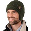 imageFURTALK Winter Beanie Hats with Earflap for Men Warm Fleece Line Knitted Outdoor CapsGreen