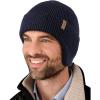 imageFURTALK Winter Beanie Hats with Earflap for Men Warm Fleece Line Knitted Outdoor CapsNavy