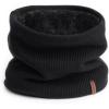 imageFURTALK Winter Neck Warmer Men Ski Neck Gaiter Scarf For Men Women Thick Warm Fleece Windproof ScarvesBlack