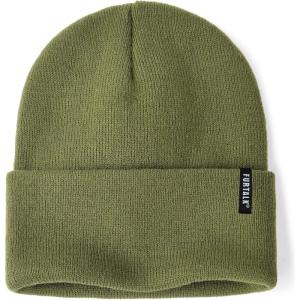 imageFURTALK Beanie Hat for Men Women Winter Hats for Women Men Soft Warm Unisex Cuffed Beanie Knitted Skull CapGreen