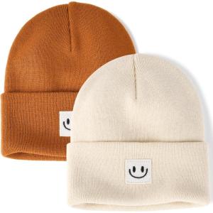 imageFURTALK Beanie Hats for Women Knit Cuffed Winter Hats Soft Warm Cute Ski Skull CapsCaramelbeige