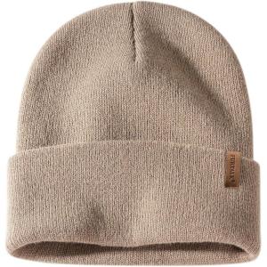 imageFURTALK Beanie for Men Women Cuffed Thick Knitted Unisex Winter Hat Beanies Skull CapKhaki