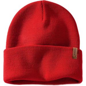 imageFURTALK Beanie for Men Women Cuffed Thick Knitted Unisex Winter Hat Beanies Skull CapRed