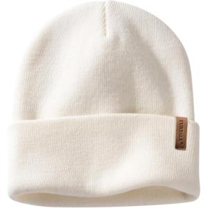 imageFURTALK Beanie for Men Women Cuffed Thick Knitted Unisex Winter Hat Beanies Skull CapWhite