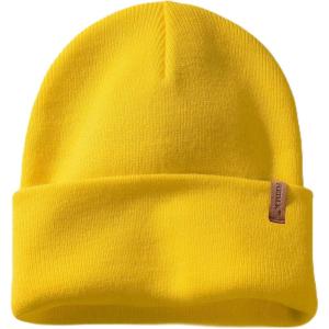 imageFURTALK Beanie for Men Women Cuffed Thick Knitted Unisex Winter Hat Beanies Skull CapYellow