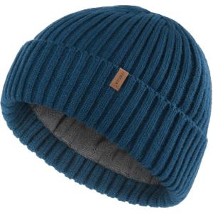imageFURTALK Double Layer Winter Hats for Men Women Beanie Thick Cuffed Warm Ski HatsNavy Blue