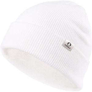imageFURTALK DoubleLayer Beanie for Men Women Ultra Soft Stretchy Knit Winter Hat Unisex Cold Weather Beanie HatWhite