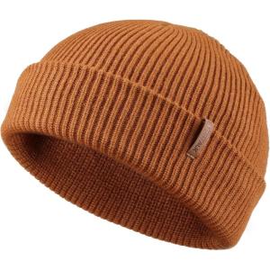 imageFURTALK Fisherman Beanie for Men Women 2 Styles Cuffless or Cuffed Knitted Unisex Winter Hat Outdoor AllDay WarmthBrown