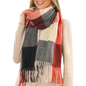 imageFURTALK Scarf for Women Winter Chunky Scarf Womens Shawl Large Oversized Scarves Wraps Gifts for WomenRed