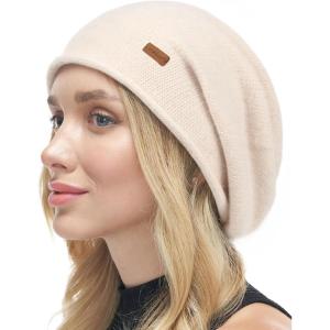 imageFURTALK Slouchy Beanies for Women Winter Hats Soft Warm Beanie Hat Ladies Knitting Skull BeaniesBeige