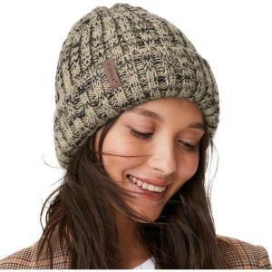 imageFURTALK Winter Hats for Women Fleece Lined Beanie Knit Chunky Womens Snow CapTone BeigeBlack Mix