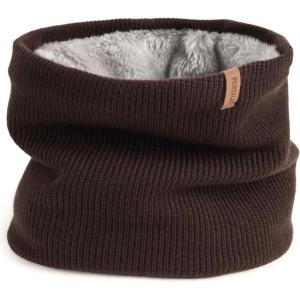 imageFURTALK Winter Neck Warmer Men Ski Neck Gaiter Scarf For Men Women Thick Warm Fleece Windproof ScarvesCoffee