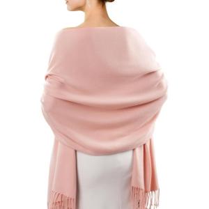 imageFURTALK Winter Scarf for Women Pashmina Shawl Wraps Cashmere Feel Warm Fashion Blanket Scarves Gifts09baby Pink