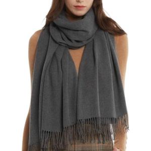 imageFURTALK Winter Scarf for Women Pashmina Shawl Wraps Cashmere Feel Warm Fashion Blanket Scarves GiftsGrey