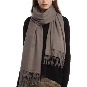 imageFURTALK Winter Scarf for Women Pashmina Shawl Wraps Cashmere Feel Warm Fashion Blanket Scarves GiftsShrimp