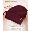 imageBeanie Hats for Women Men Winter Hats Womens Knitted Slouchy Beanies Cuffed Skull Cap Warm Ski HatBlack Berry