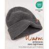 imageBeanie Hats for Women Men Winter Hats Womens Knitted Slouchy Beanies Cuffed Skull Cap Warm Ski HatMixed Dark Gray