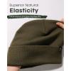 imageFURTALK 100 Merino Wool Beanie Hat for Men Women Warm Winter Hat Double Layer Knitted BeaniesGreen
