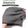imageFURTALK 100 Merino Wool Beanie Hat for Men Women Warm Winter Hat Double Layer Knitted BeaniesGrey