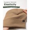 imageFURTALK 100 Merino Wool Beanie Hat for Men Women Warm Winter Hat Double Layer Knitted BeaniesKhaki