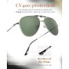 imageFURTALK Aviator Sunglasses Womens Stylish Trendy Polarized UV400 Protection Metal Sunnies FT9028Green