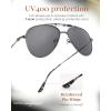 imageFURTALK Aviator Sunglasses Womens Stylish Trendy Polarized UV400 Protection Metal Sunnies FT9028Grey